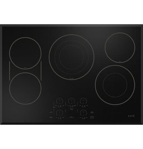 Café - 30" Electric Built In Cooktop, Customizable - Black