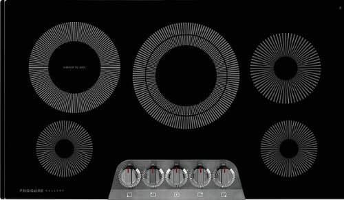 Frigidaire - Gallery 36" Built-In Electric Cooktop - Black Stainless Steel