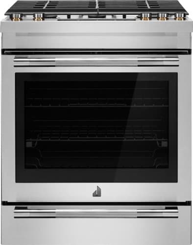 JennAir - 5.8 Cu. Ft. Slide-In Gas Convection Range with Self-cleaning and Air Fry - Stainless Steel