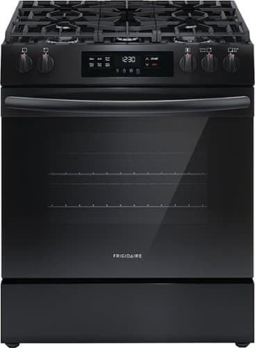 Frigidaire - 5.1 Cu. Ft. Freestanding Gas Range with Quick Boil Burner - Black