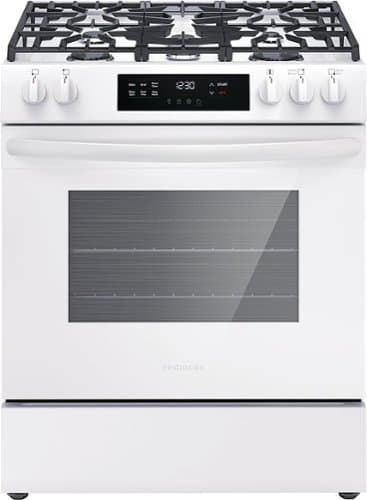 Frigidaire - 5.1 Cu. Ft. Freestanding Gas Range with Quick Boil Burner - White