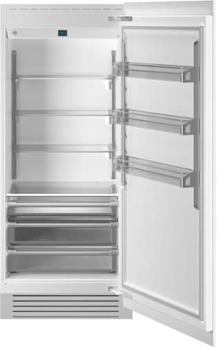 Bertazzoni - 21.5 cu ft Built-in Refrigerator Column with Interior TFT touch & Scroll Interface - Custom Panel Ready