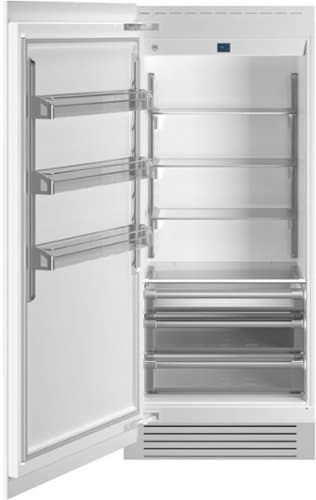 Bertazzoni - 21.5 cu ft Built-in Refrigerator Column with Interior TFT touch & Scroll Interface - Custom Panel Ready