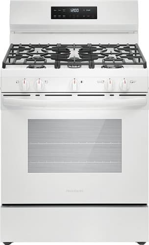 Frigidaire - 5.1 Cu. Ft. Freestanding Gas Range with Quick Boil - White