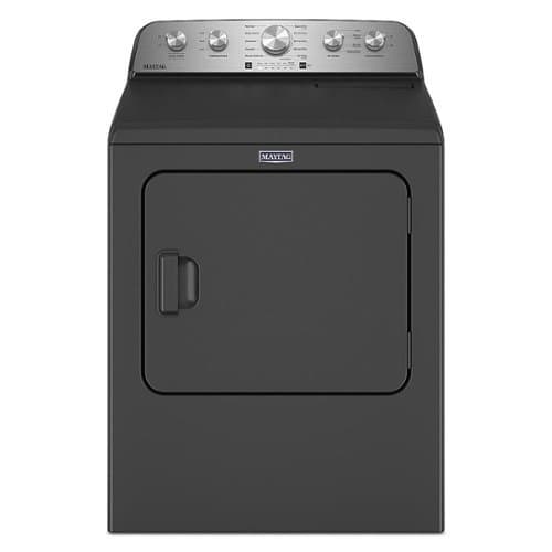 Maytag - 7.0 Cu. Ft. Gas Dryer with Steam and Extra Power Button - Volcano Black