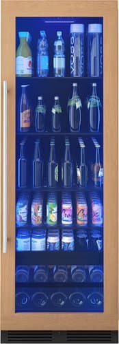 Zephyr - Presrv 24 in. 14-Bottle and 266-Can Single Zone Full Size Panel Ready Beverage Cooler - Custom Panel Ready