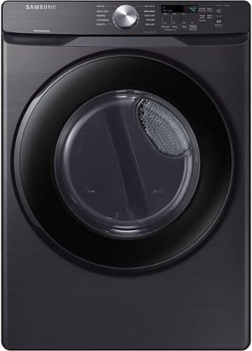 Samsung - Open Box 7.5 Cu. Ft. Stackable Gas Dryer with Sensor Dry - Black Stainless Steel