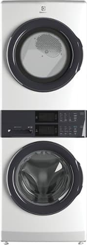 Electrolux - Laundry Tower Single Unit Front Load 4.4 Cu. Ft. Washer & 8 Cu. Ft. Gas Dryer - White