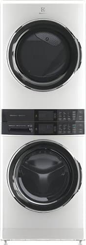 Electrolux - Laundry Tower Single Unit Front Load 4.5 Cu. Ft. Washer & 8 Cu. Ft. Electric Dryer with Perfect Steam - White
