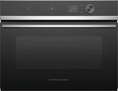 Fisher & Paykel - 24" Built -in Single Electric Convection Combination Steam Wall Oven with 1.9 Cu. Ft. Oven Capacity - Stainless Steel