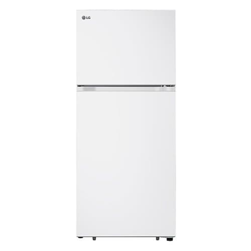 LG - 17.5 Cu. Ft. Garage Ready Top-Freezer Refrigerator with Reversible Doors - White