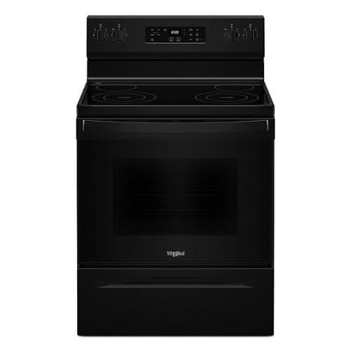 Whirlpool - 5.3 Cu. Ft. Freestanding Electric Range with Cooktop Flexibility - Black