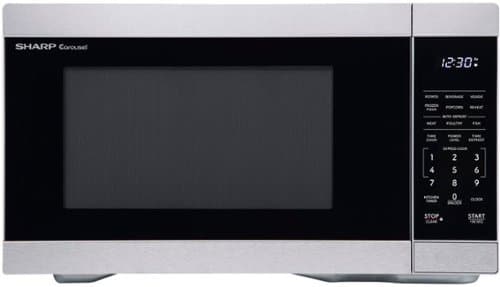 Sharp - 1.1 cu ft Countertop Microwave With Sensor Cooking - Stainless Steel