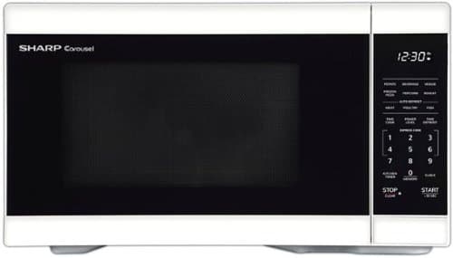 Sharp - 1.1 cu ft Countertop Microwave With Sensor Cooking - White
