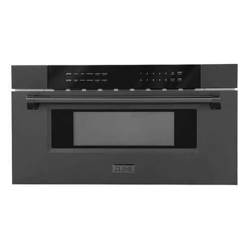 ZLINE - 30 in. Built-in Microwave Drawer - Black Stainless Steel