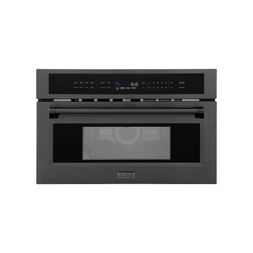 ZLINE - 30" 1.6 cu ft. Built-in Convection Microwave Oven with Speed and Sensor Cooking - Black Stainless Steel