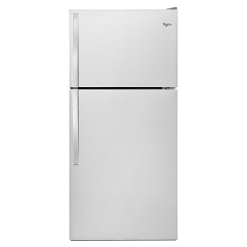 Whirlpool - 18.2 Cu. Ft. Top-Freezer Refrigerator - Monochromatic Stainless Steel
