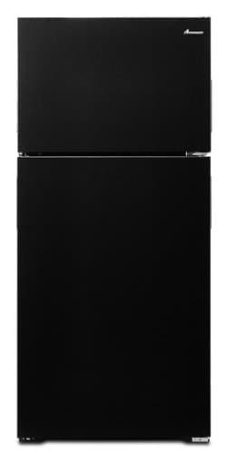 Amana - 14.4 Cu. Ft. Top-Freezer Refrigerator with Dairy Bin - Black