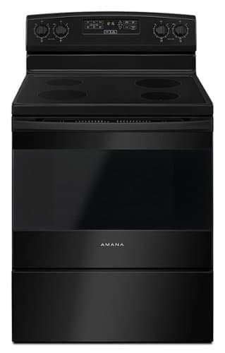 Amana - 4.8 Cu. Ft. Freestanding Electric Range - Black