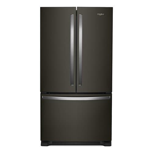 Whirlpool - 25.2 Cu. Ft. French Door Refrigerator with Internal Water Dispenser - Black Stainless Steel