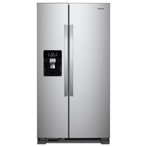 Whirlpool - 24.6 Cu. Ft. Side-by-Side Refrigerator - Stainless Steel