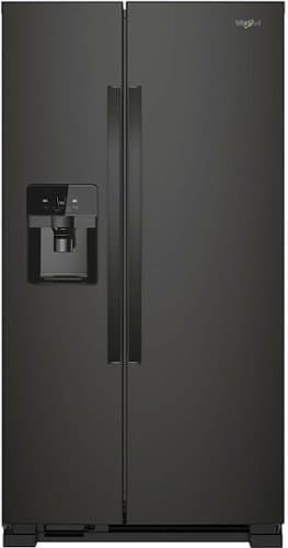 Whirlpool - 24.5 Cu. Ft. Side-by-Side Refrigerator - Black Stainless Steel
