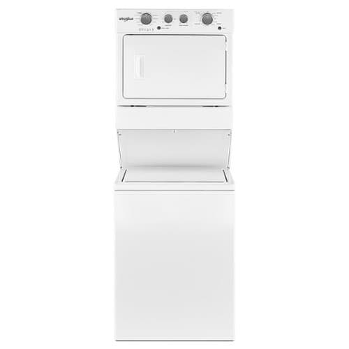 Whirlpool - 3.5 Cu. Ft. Top Load Washer and 5.9 Cu. Ft. Electric Dryer with Dual Action Agitator - White