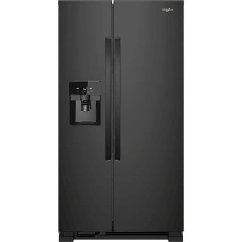 Whirlpool - 21.4 Cu. Ft. Side-by-Side Refrigerator - Black