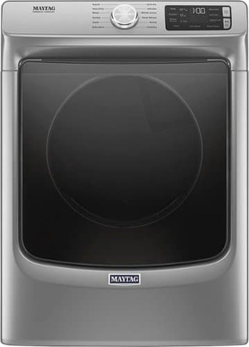 Maytag - 7.3 Cu. Ft. Stackable Gas Dryer with Steam and Extra Power Button - Metallic Slate