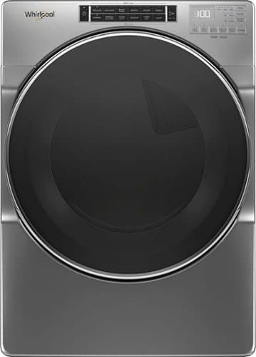 Whirlpool - 7.4 Cu. Ft. Stackable Electric Dryer with Steam and Intuitive Controls - Chrome Shadow