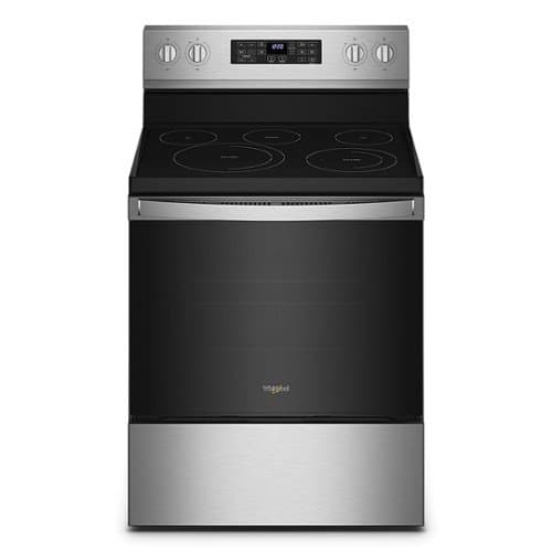 Whirlpool - 5.3 Cu. Ft. Freestanding Electric Convection Range with Air Fry - Stainless Steel