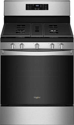Whirlpool - 5.0 Cu. Ft. Gas Range with Air Fry for Frozen Foods - Stainless Steel