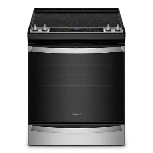 Whirlpool - 6.4 Cu. Ft. Freestanding Electric True Convection Range with Air Fry for Frozen Foods - Stainless Steel