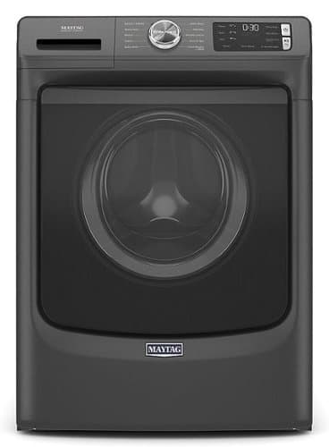 Maytag - 4.5 Cu. Ft. High-Efficiency Stackable Front Load Washer with Steam and Fresh Spin - Volcano Black