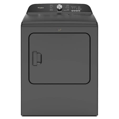 Whirlpool - 7.0 Cu. Ft. Electric Dryer with Moisture Sensor - Volcano Black