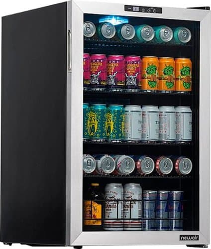 NewAir - Refurbished Freestanding Beverage Fridge w/ SplitShelf - Stainless Steel