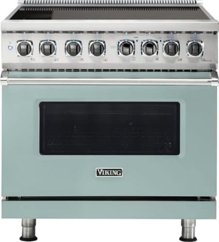 Viking - 5 Series 5.6 Cu. Ft. Freestanding Electric Induction Range - Splash