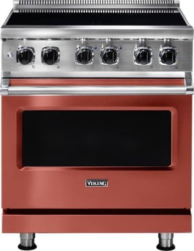 Viking - 5 Series 4.7 Cu. Ft. Freestanding Electric Induction Range - Spiced Cider