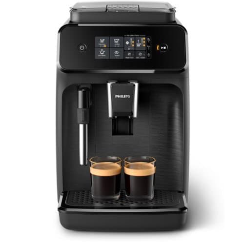 Philips - 1200 Fully Automatic Espresso and Coffee Machine with Milk Frother - Black