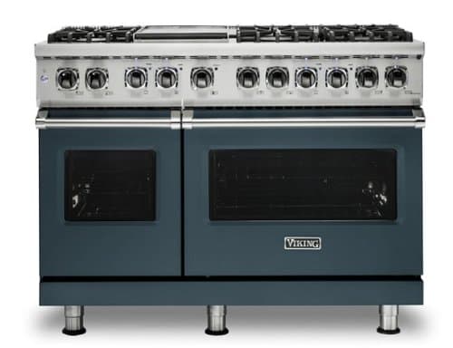 Viking - 5-Series Dual Fuel Self-Clean 48"W Sealed Burner Range - Squall