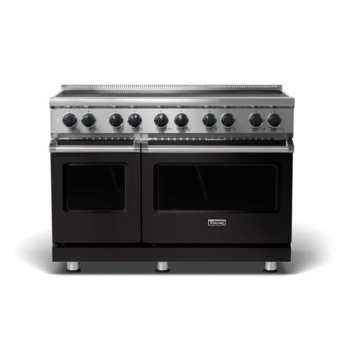 Viking - 5 Series 48" Wide Freestanding Electric Induction Range - Onyx