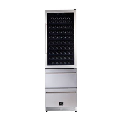 Forno Appliances - Azienda Dual Zone Convertible 108-Bottle Wine Cooler - Stainless Steel