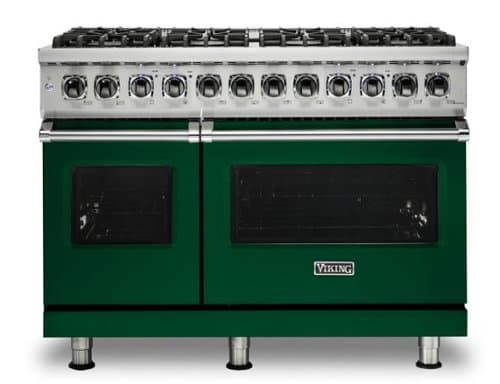 Viking - 5-Series Dual Fuel Self-Clean 48"W Sealed Burner Range - Ivy