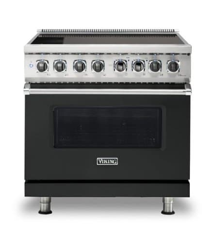 Viking - 5 Series 5.6 Cu. Ft. Freestanding Electric Induction Range - Antique Bronze