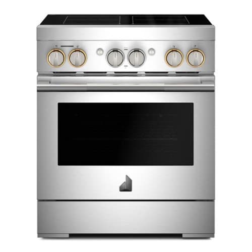 JennAir - RISE 4.1 Cu. Ft. Freestanding Electric Induction Range - Stainless Steel