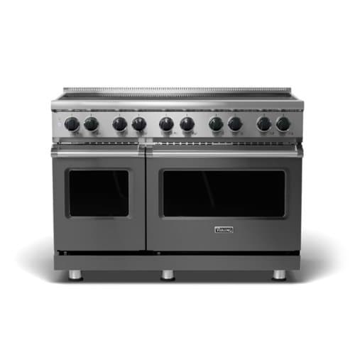 Viking - 5 Series 48" Wide Freestanding Electric Induction Range - Damascus Gray