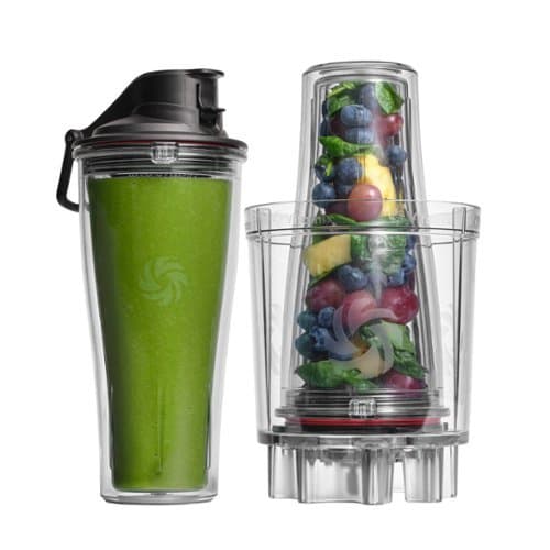 Vitamix - Personal Cup Adapter with Two 20-Ounce Blender Cups - Clear
