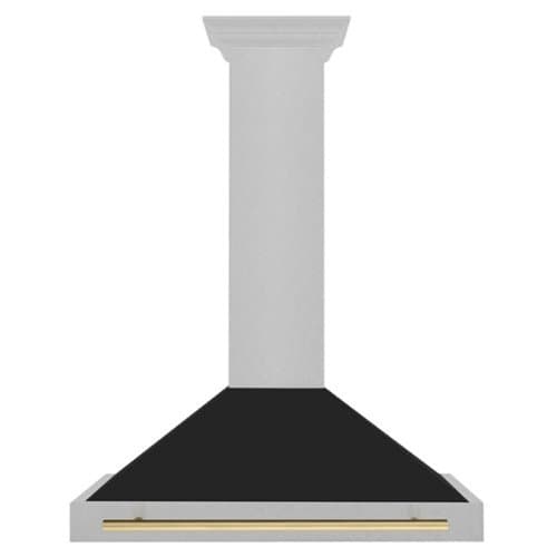 ZLINE - 36 inches - Convertible & Convertible - Wall Range Hood - Satin Stainless Steel
