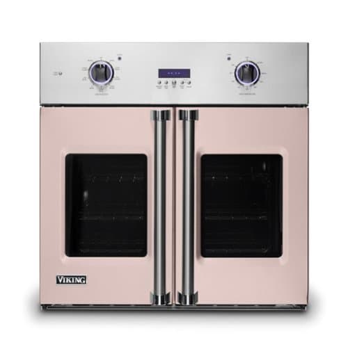 Viking - 30" 7 Series French Door Single Built-In Electric Thermal Convection Oven - Blush