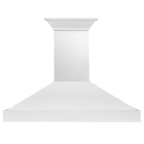 ZLINE - 48 inches - Convertible & Recirculating - Wall Range Hood - Smooth Bright White Finish